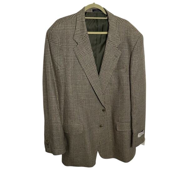 Alexander Lloyd Natural Exchange Silk Treed Blazer Big & Tall 50L Clark - Picture 4 of 12